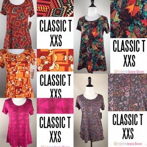 LuLaRoe XXS Classic T Bundle BNWT